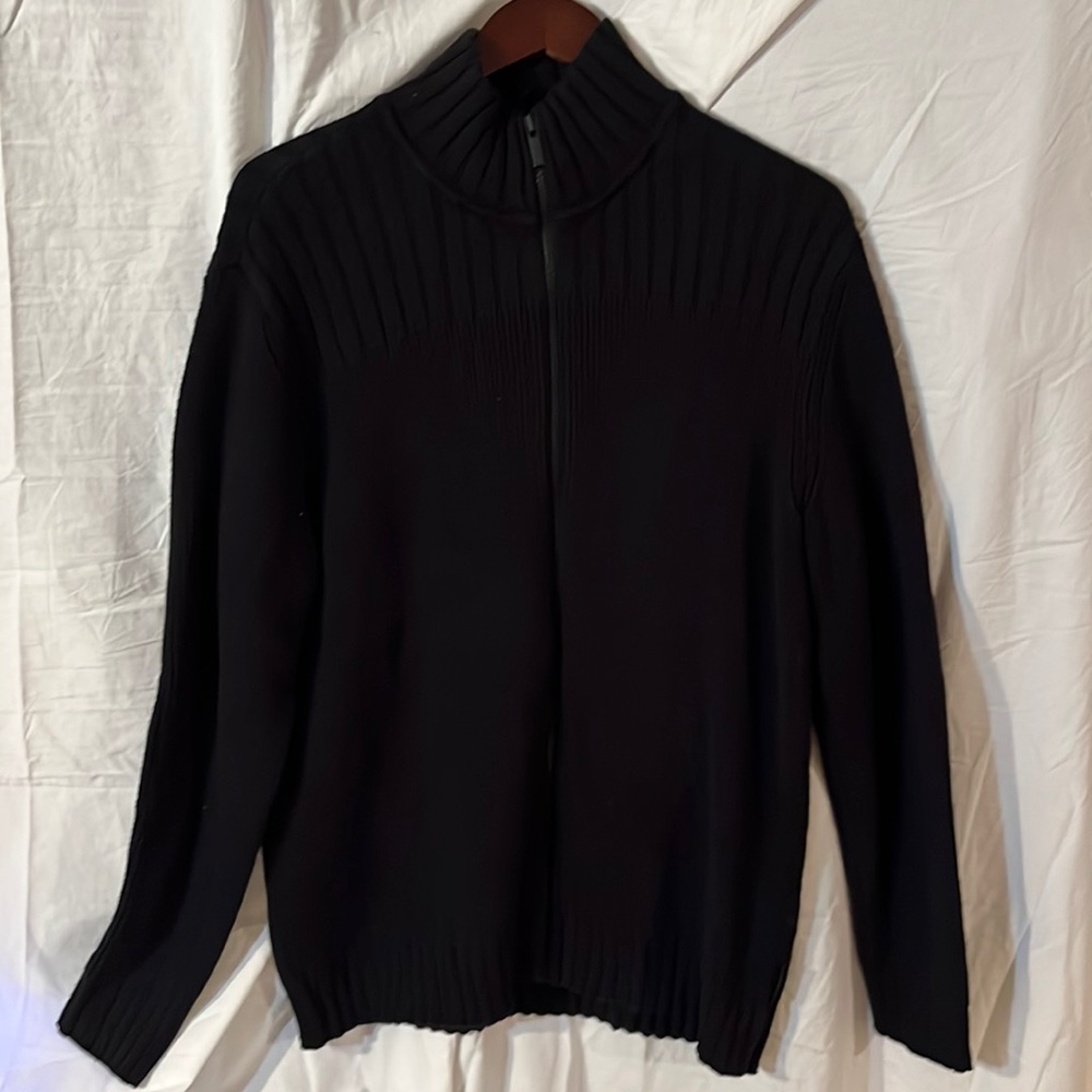 Calvin Kline knitted traditional black large sweater